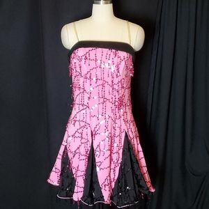 Sparkly Pink Costume/Dance dress S/M